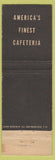 Matchbook Cover - Moars Cafeteria San Francisco CA
