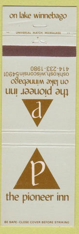 Matchbook Cover - Pioneer Inn Lake Winnebago Oshkosh WI