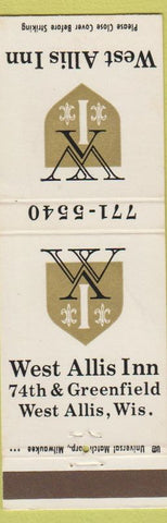 Matchbook Cover - West Allis Inn West Allis WI WEAR