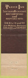 Matchbook Cover - Parker Inn Albion MI