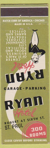 Matchbook Cover - Hotel Ryan St Paul MN