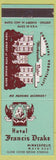 Matchbook Cover - Hotel Francis Drake Minneapolis MN Match Corp