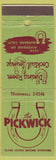 Matchbook Cover - The Pickwick Burbank CA horse shoe