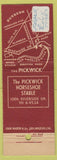 Matchbook Cover - The Pickwick Burbank CA horse shoe