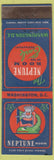 Matchbook Cover - Earl Restaurant Neptune Room Washington DC Federal WEAR