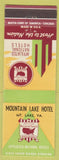 Matchbook Cover - Mountain Lake Hotel Mountain Lake VA