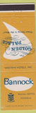 Matchbook Cover - Bannock Hotel Pocatello ID Golden Palace