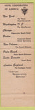 Matchbook Cover - Charterhouse Hotels Washington DC Annapolis Boston Cleveland