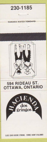 Matchbook Cover - Hacienda Dos Gringos Mexican Food Ottawa ON