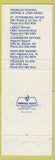 Matchbook Cover - Ben Franklin Federal ST Petersburg FL banking
