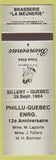 Matchbook Cover - Phillu QC Anniversary