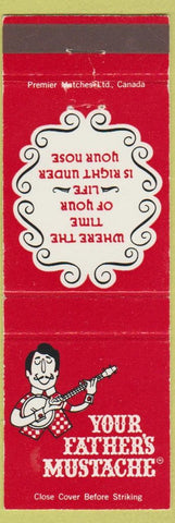Matchbook Cover - Your Father's Mustache Restaurant