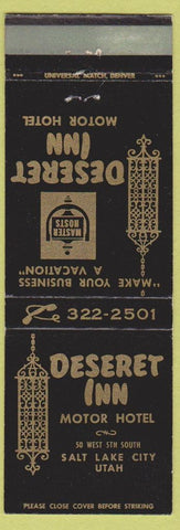 Matchbook Cover - Desert Inn Salt Lake City UT