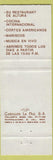 Matchbook Cover - El Carriage Restaurant Tequisquiapan Mexico WEAR