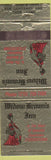 Matchbook Cover - Widow Brown's Inn Stockertown PA