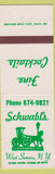 Matchbook Cover - Schwabl's West Seneca NY