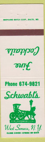 Matchbook Cover - Schwabl's West Seneca NY
