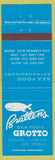Matchbook Cover - Brattens Seafood Grotto Salt Lake City OR whale
