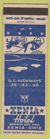 Matchbook Cover - Xenia Hotel OH