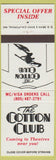 Matchbook Cover - Cotton Club Movie T Shirt Offer