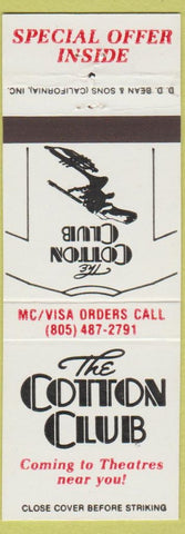Matchbook Cover - Cotton Club Movie T Shirt Offer