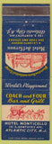 Matchbook Cover - Coach and Four Bar Grill Atlantic City NJ