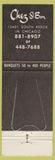 Matchbook Cover - The Chez Si Bon Chicago IL