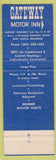 Matchbook Cover - Gateway Motor Inn New Castle DE