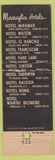 Matchbook Cover - Hotel Sherwyn Pittsburgh PA WEAR