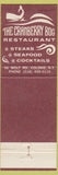 Matchbook Cover - Cranberry Bog whale Restaurant Colonie NY