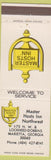 Matchbook Cover - Master Hosts Inn Marietta GA