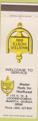 Matchbook Cover - Master Hosts Inn Marietta GA