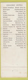 Matchbook Cover - General Brodhead Hotel Beaver Falls PA WEAR