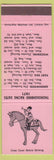 Matchbook Cover - Horse Racing 1971 Greenwood Fort Erie Woodbine