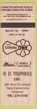Matchbook Cover - Trophies Roberval QC