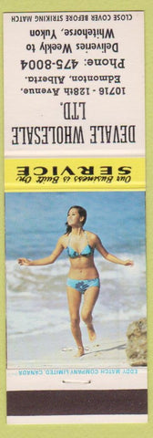 Matchbook Cover - Devale Wholesale Edmonton AB pinup Whitehorse YT