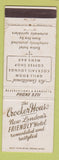 Matchbook Cover - Crocker House New London CT WORN