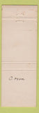 Matchbook Cover - Crocker House New London CT WORN
