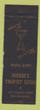 Matchbook Cover - Murio's Trophy Room San Francisco CA