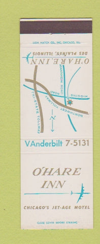 Matchbook Cover - O'Hare Inn Chicago Airport Des Plaines IL