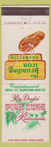 Matchbook Cover - Pine Cone Restaurant Merced CA