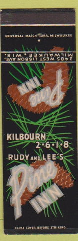 Matchbook Cover - Rudy and Lee's Milwaukee WI Pine Inn