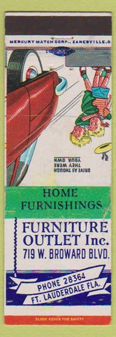 Matchbook Cover - Furniture Outlet Fort Lauderdale FL WEAR