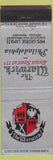 Matchbook Cover - Warwick Hotel Philadelphia PA WEAR