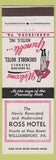 Matchbook Cover - Ross Hotel Williamsport PA