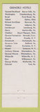 Matchbook Cover - Ross Hotel Williamsport PA