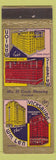 Matchbook Cover - Hotels Memphis TN Hot Springs Little Rock AR Vicksburg MS