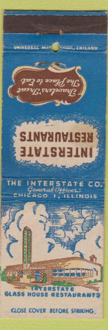 Matchbook Cover - Interstate Restaurants Chicago IL WEAR