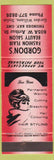 Matchbook Cover - Gordon's Beauty Salon Thunder Bay ON girlie