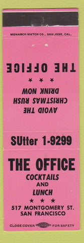 Matchbook Cover - The Office San Francisco CA